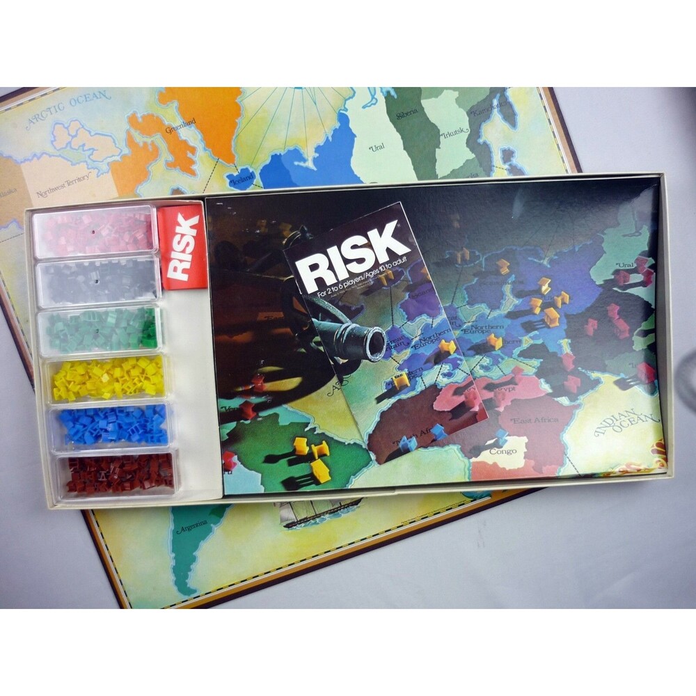 RISK World Conquest Board Game Vintage 1980 by Parker Brothers Military Strategy